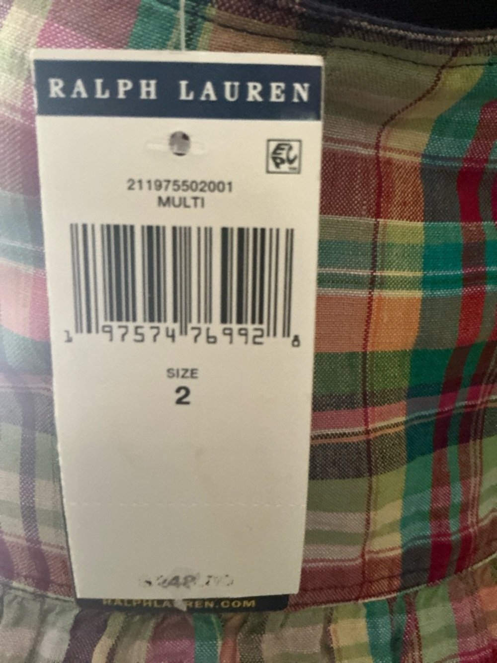Ralph Lauren Plaid Linen Midi Dress - SIZE 2 - Picture 8 of 15